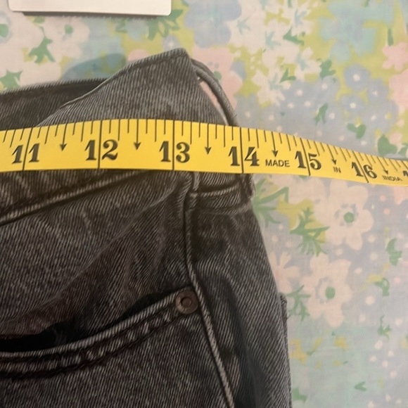 Levis Premium | Ribcage Flare Jean Gray Washed Black Size 29/8 70s High Rise - Picture 12 of 16